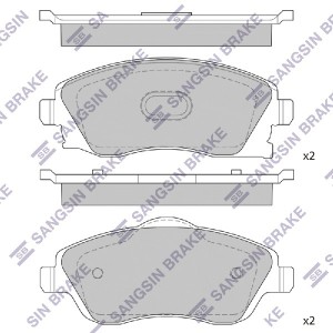 Колодки тормозные передние Opel Corsa 1.0-1.7DTi 00-01 SP1745 SP1745 SANGSIN