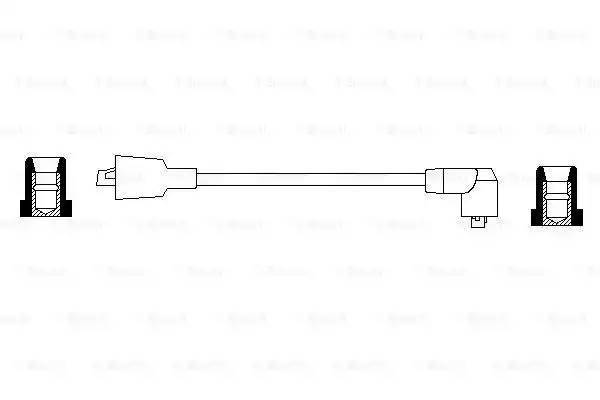 Провод высоковольтный ГАЗ-3110,3302 BOSCH на ЗМЗ-406 0 986 356 040 BOSCH