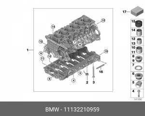 BMW X3 E83 (2004-2010) 11 13 2 210 959 BMW