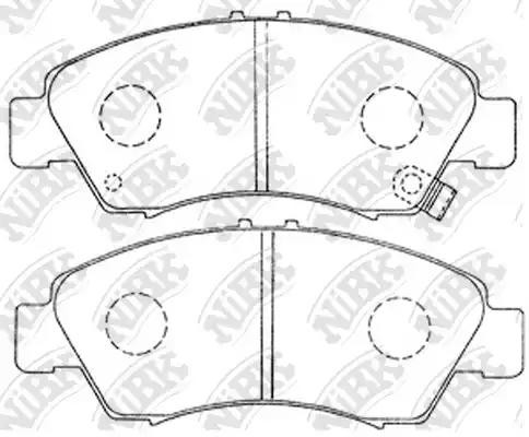 Колодки передние (HONDA CIVIC 1.3-1.6 91-01/JAZZ 1.2/1.4 02-) PN8265 PN8265 NIBK
