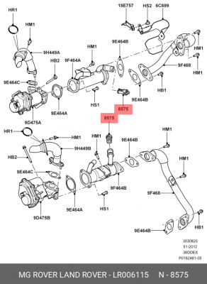 термостат теплообменника!\ Land Rover Discovery LR006115 LAND ROVER