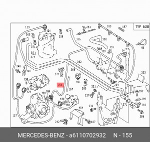 SPRINTER (1995-2006) A6110702932 MERCEDES BENZ