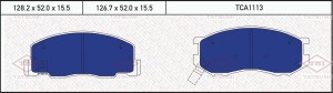 колодки дисковые п.\ Toyota Previa 2.4i & 4WD 97-00 TCA1113 TATSUMI