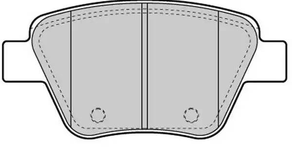колодки дисковые задние! с антискрип. пл.\ Audi A3, VW Golf, Skoda Superb 1.2-3. FBP1663 FREMAX