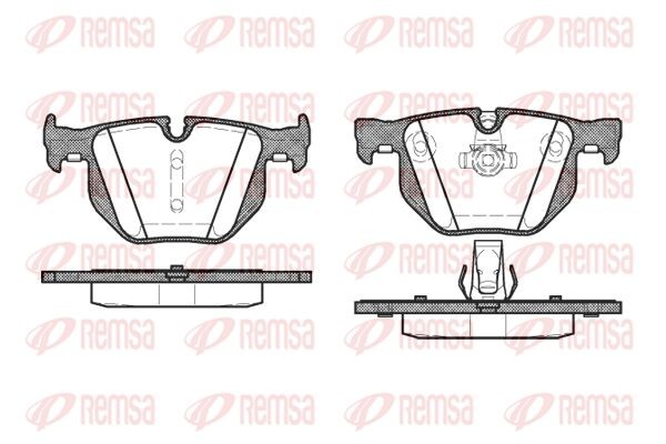 381 60 колодки дисковые з.\ BMW E60 2.0i-4.5i/3.0D 03> 038160 REMSA