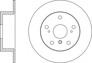 Диск тормозной задний TOYOTA CAMRY (V40, V50) RN1432 RN1432 NIBK
