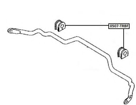 ВТУЛКА ПЕРЕДНЕГО СТАБИЛИЗАТОРА D19 MAZDA 0507TRBF 0507-TRBF ASVA