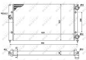 VW GOLF III 1.8 91-97 525x322 / РКПП 529501 NRF