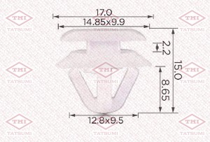 Клипса автомобильная MAZDA TJB1471 TJB1471 TATSUMI