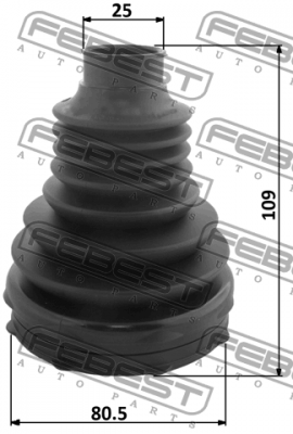 Пыльник ШРУСа внутренний BMW X3 F25, X4 F26 1915P-F25T 1915P-F25T FEBEST