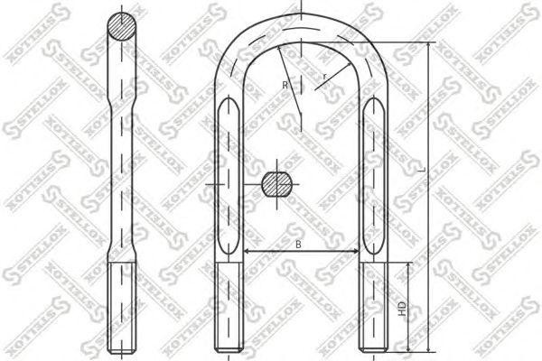 стремянка! с гайкой 101/125xM24x3x280-U \BPW 84-54097-SX STELLOX