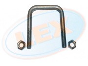 KR0203 Кронштейн рессоры (Стремянка) с гайкой M14x1,5x88x110 (fwd) KR0203 LEX