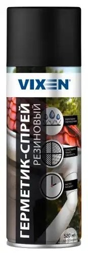 Герметик с резиной аэрозоль 520мл VIXEN VX90200 VIXEN
