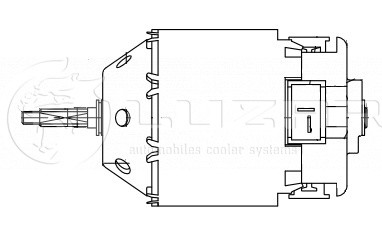 Мотор отопителя NISSAN X-Trail (00-) салона LUZAR LFH14H8 LUZAR
