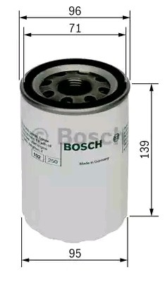 Фильтр масляный NISSAN Primera (P11,P12),Almera (N15),Terrano (R20) BOSCH F026407198 BOSCH