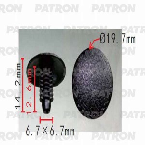 Замок кнопочный внутренней обивки Renault-Peugeot P370180 PATRON