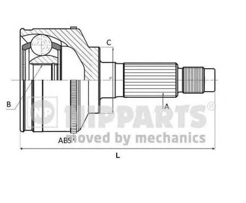 ШРУС наружный NISSAN Primera (P11) комплект NIPPARTS J2831137 H B JAKOPARTS NIPPARTS