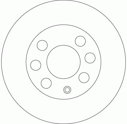 Диск тормозной CHEVROLET Aveo (03-) передний (236мм) (1шт.) TRW DF4439 TRW