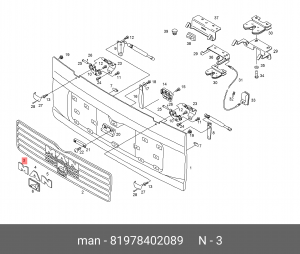 Буква логотипа MAN "M" 81978402089 MAN