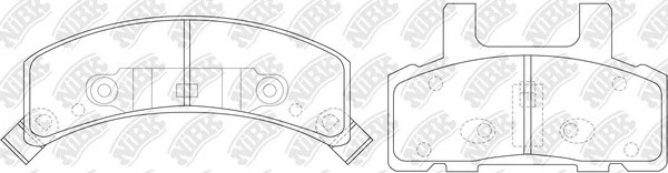 PN0308-NIBK колодки дисковые п.!\ Chevrolet Blazer all 93> PN0308 NIBK