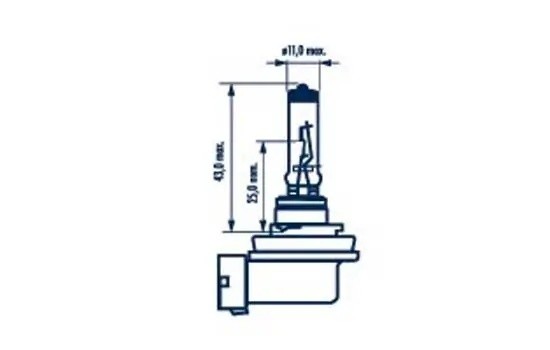 Лампа 12V H11 55W PGJ19-2 +150% бокс (2шт.) Range Power 150 NARVA 481012100 NARVA