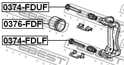 Втулка HONDA Accord (00-) суппорта переднего FEBEST 0374-FDUF FEBEST