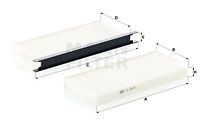 Фильтр салонный CU2418-2 CU 2418-2 MANN FILTER