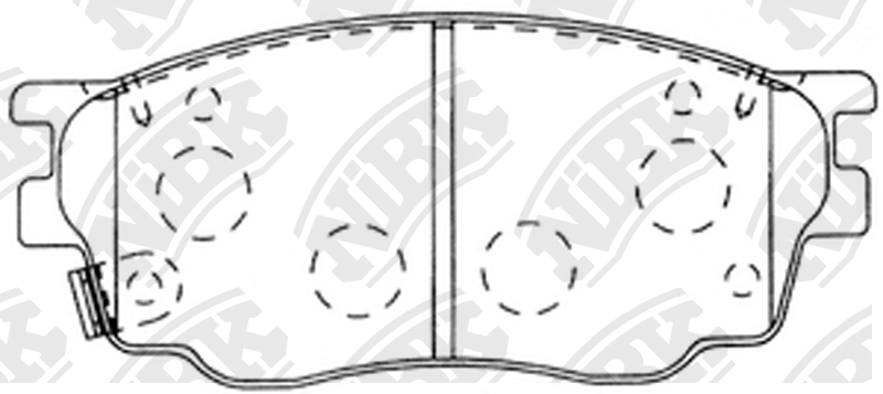 Колодки передние (MAZDA 6 (GG, GH) 1.8) PN5483 PN5483 NIBK