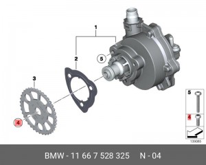 Винт ISA !M10x30 \BMW 1' E81, E82, E87, LCI, E88, F20, F21, 2' F22, F23, F87 M2, 11 66 7 528 325 BMW