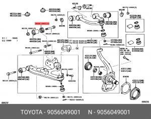 Проставка сайлентблока заднего нижнего рычага 90560-49001 90560-49001 TOYOTA