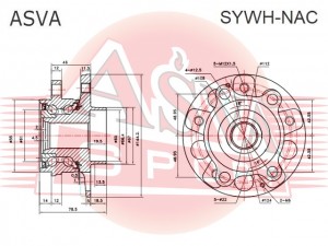 СТУПИЦА ПЕРЕДНЯЯЗАДНЯЯ AWD  SYWHNAC SYWH-NAC ASVA
