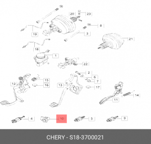 Выключатель концевой двери S18-3700021 S183700021 CHERY
