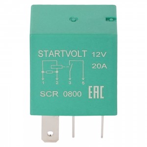 Реле 12V 20A 4 конт. для а/м VAG/Toyota/Opel/Ford/BMW/Mercedes-Benz (SCR 0800) SCR 0800 START VOLT