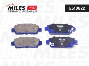 Колодки тормозные задние (Смесь CERAMIC серия PRO) TOYOTA CHASER/CRESTA/MARK II  E510622 MILES