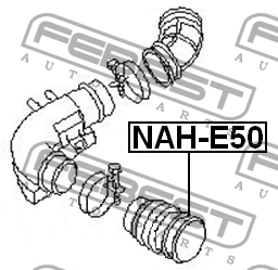 Патрубок воздушного фильтра NISSAN TERRANO III/PATHFINDER R50 1995-2003 NAH-E50 NAH-E50 FEBEST