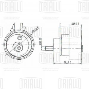 Ролик ГРМ натяж. для а м VW Polo Sedan RUS (10-) 1.4i 1.6i (CM 1813) CM 1813 TRIALLI