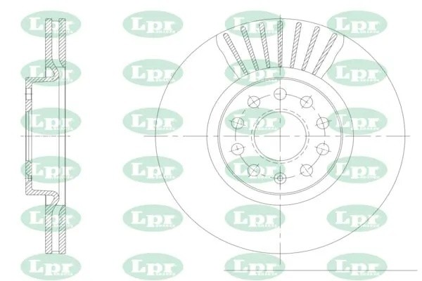 Диск тормозной A1004V A1004V LPR