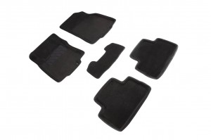 Коврик салона NISSAN Qashqai (16-) 3D 3-х слойная конструкция черный (5 предм.)  87228 SEINTEX