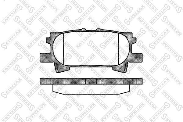 колодки дисковые з.\ Lexus R 1051000SX 1051-000-SX STELLOX