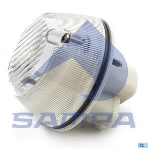 Повторитель поворота MAN TGA круглый белый левый/правый SAMPA 024083 SAMPA