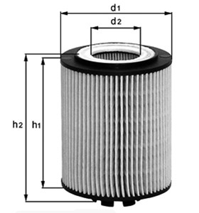 Фильтр масляный MAN D 2066, D 2676 ; SITRAK C7H OX425D MAHLE KNECHT