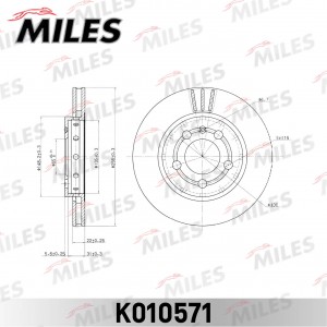 Диск тормозной задний D256мм. AUDI A3/TT/SCODA OCTAVIA/VW BORA/GOLF IV/V (TRW DF K010571 MILES