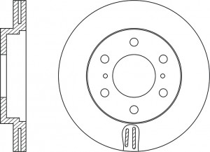 Диск тормозной MITSUBISHI PAJERO IV 07- передний D332мм RN1400 RN1400 NIBK