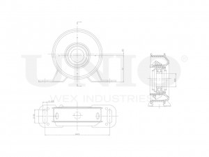 Опора карданного вала RMP-15165 UNIO