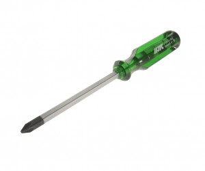Отвертка крестовая PH 2.0х100мм со сквозным стержнем (сталь Cr-Mo) JTC JTC3708 JTC TOOLS