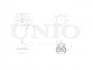 Опора двигателя передняя правая RMP-15157 UNIO