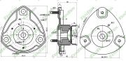 Опора амортизатора M61022 M61022 SENSEN