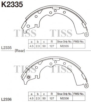 Колодки тормозные барабанные  TOYOTA ESTIMA EMINA / LUCIDA (_R1_, _R2_) K2335 K2335 MK KASHIYAMA