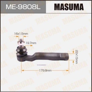 наконечник рулевой левый!\ Toyota Land Cruiser UZJ200 07> ME-9808L MASUMA