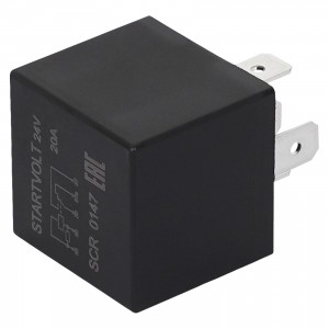 Реле 24V 20A 5 конт. для а/м Volvo/MAN/Scania/DAF/Mercedes-Benz (с резист.) (SCR SCR 0147 START VOLT